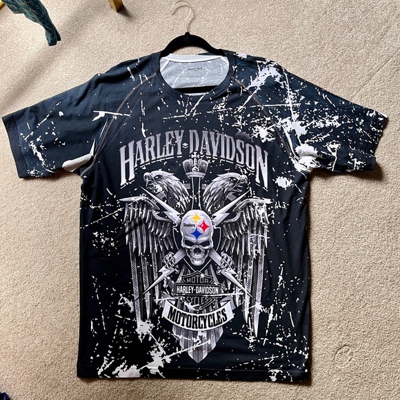 Large Men’s Tee - HD & Steelers crossbrand - Picture 1 of 5